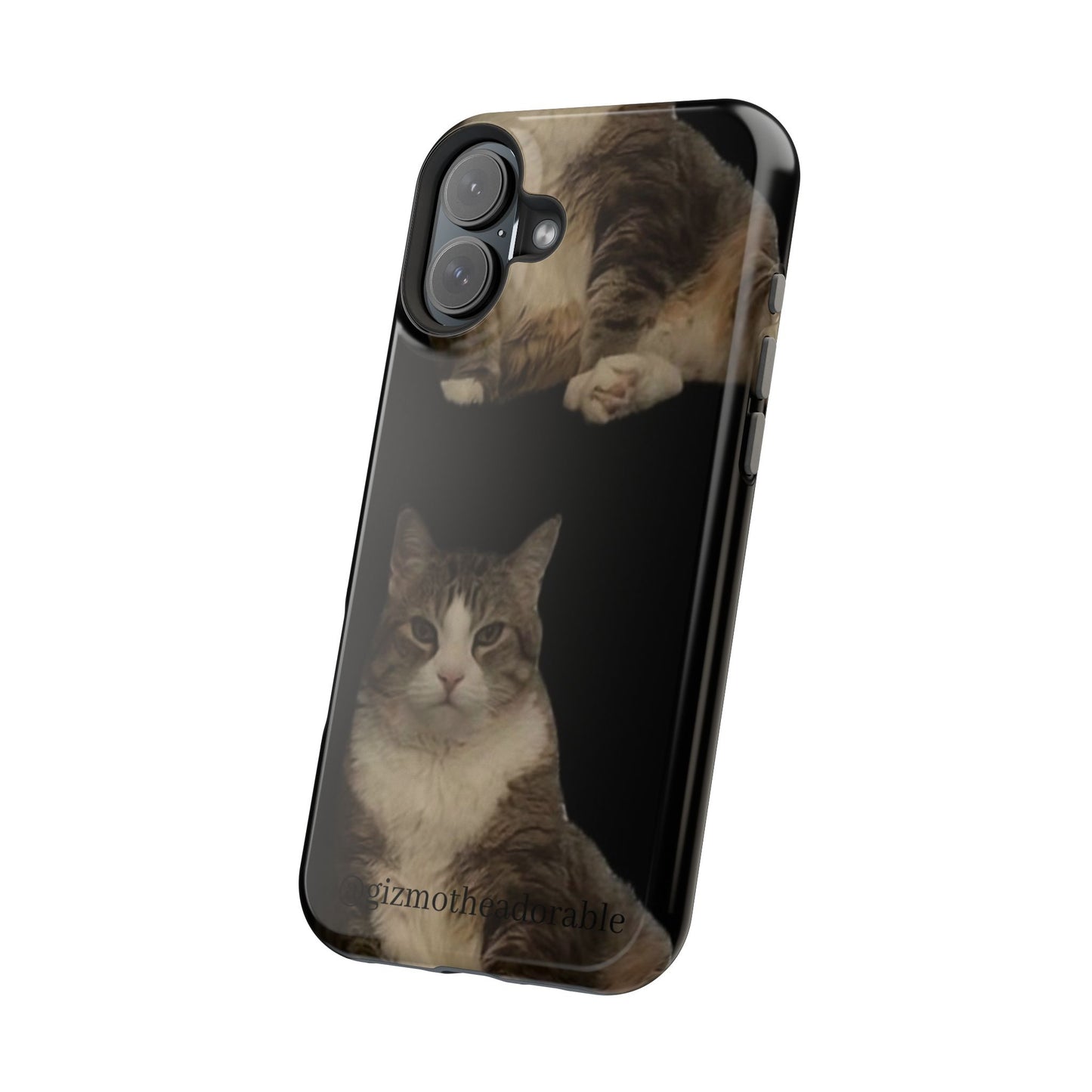 Cat-Themed Magnetic Tough Case for Phone, Personalized Phone Protector, Pet Lover Gift, Custom Pet Case, Ideal for Birthdays
