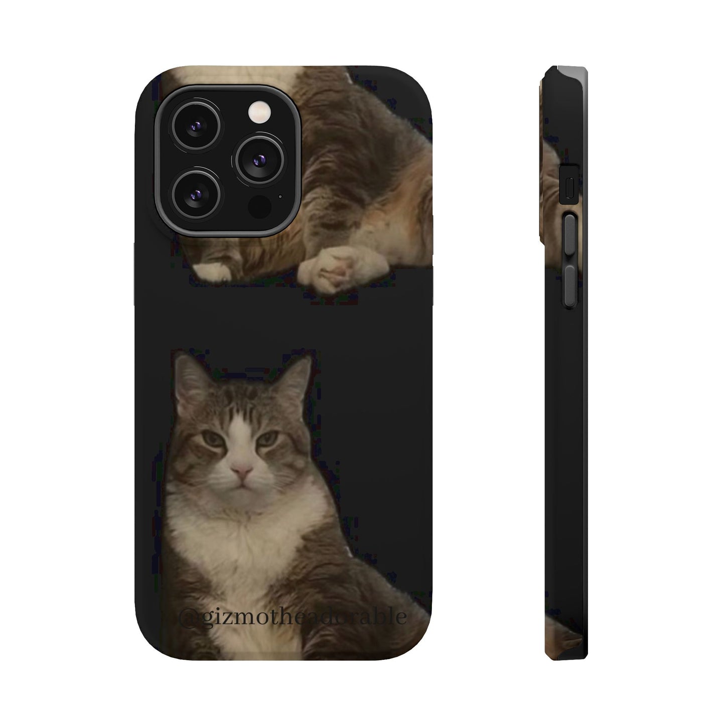 Cat-Themed Magnetic Tough Case for Phone, Personalized Phone Protector, Pet Lover Gift, Custom Pet Case, Ideal for Birthdays
