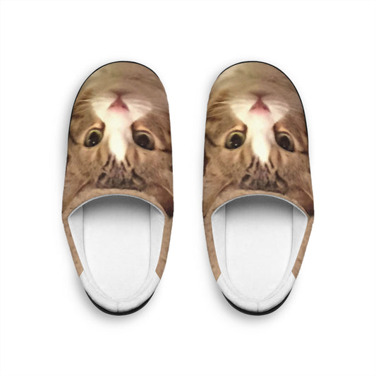 Cozy Cat Print Slippers for Women, Cute Indoor Footwear, Cat Lover Gift, Comfortable House Shoes, Unique Slipper Design