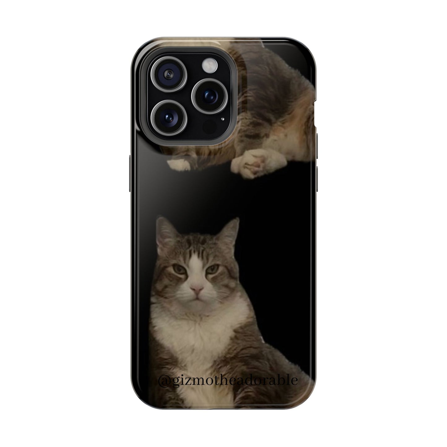 Cat-Themed Magnetic Tough Case for Phone, Personalized Phone Protector, Pet Lover Gift, Custom Pet Case, Ideal for Birthdays