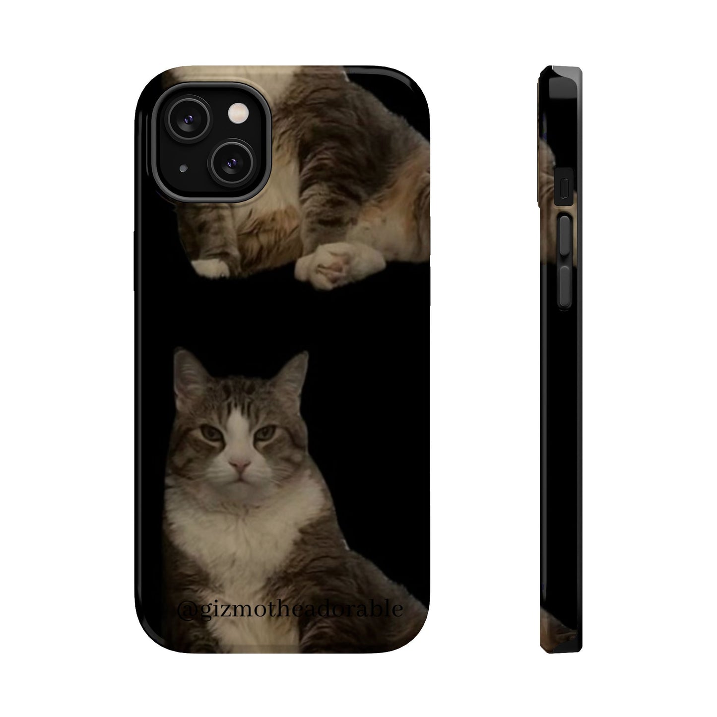 Cat-Themed Magnetic Tough Case for Phone, Personalized Phone Protector, Pet Lover Gift, Custom Pet Case, Ideal for Birthdays
