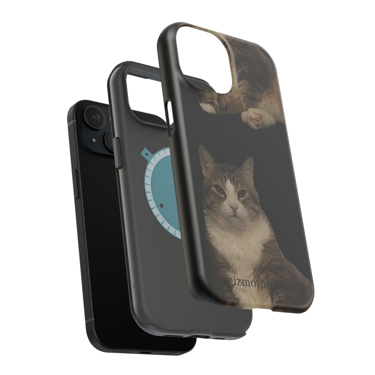 Cat-Themed Magnetic Tough Case for Phone, Personalized Phone Protector, Pet Lover Gift, Custom Pet Case, Ideal for Birthdays