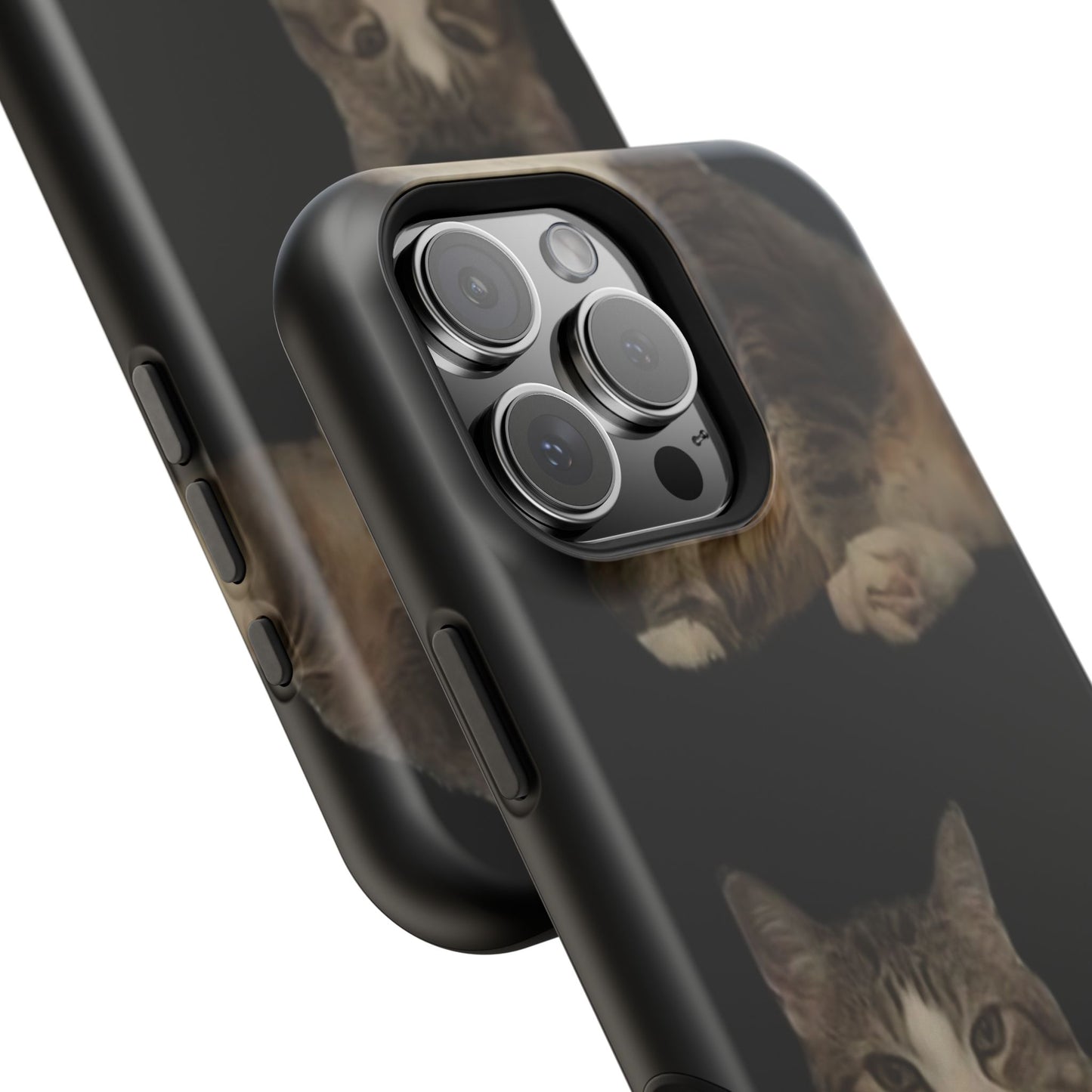 Cat-Themed Magnetic Tough Case for Phone, Personalized Phone Protector, Pet Lover Gift, Custom Pet Case, Ideal for Birthdays