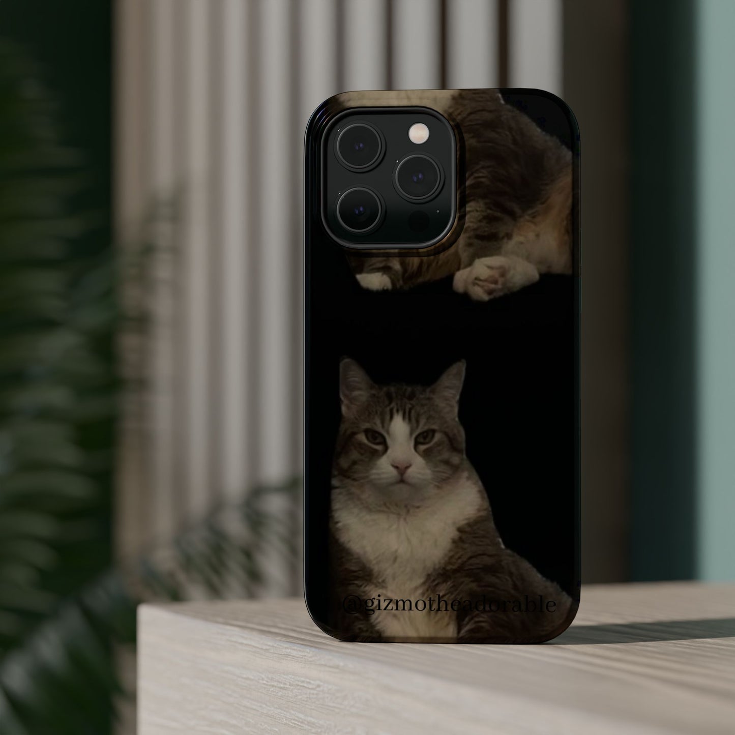 Cat-Themed Magnetic Tough Case for Phone, Personalized Phone Protector, Pet Lover Gift, Custom Pet Case, Ideal for Birthdays