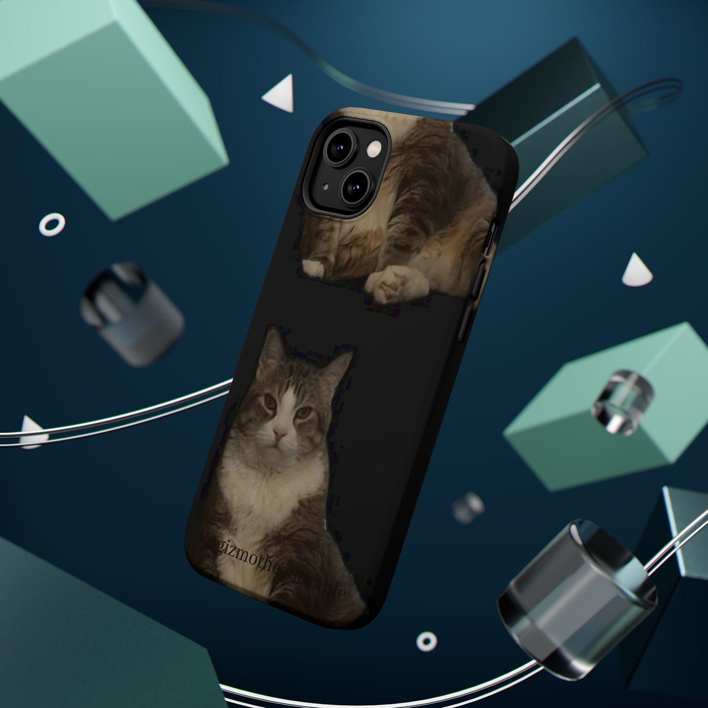 Cat-Themed Magnetic Tough Case for Phone, Personalized Phone Protector, Pet Lover Gift, Custom Pet Case, Ideal for Birthdays