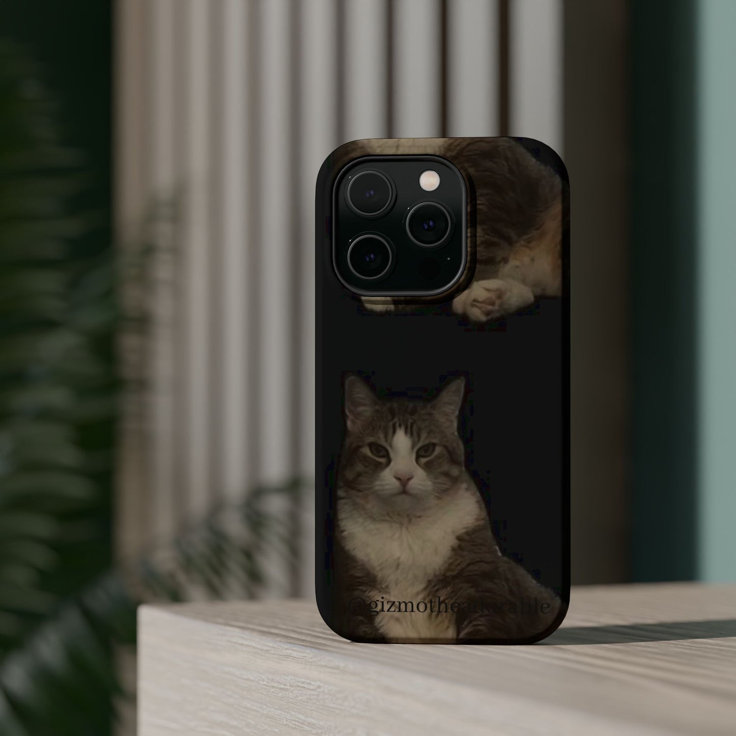 Cat-Themed Magnetic Tough Case for Phone, Personalized Phone Protector, Pet Lover Gift, Custom Pet Case, Ideal for Birthdays