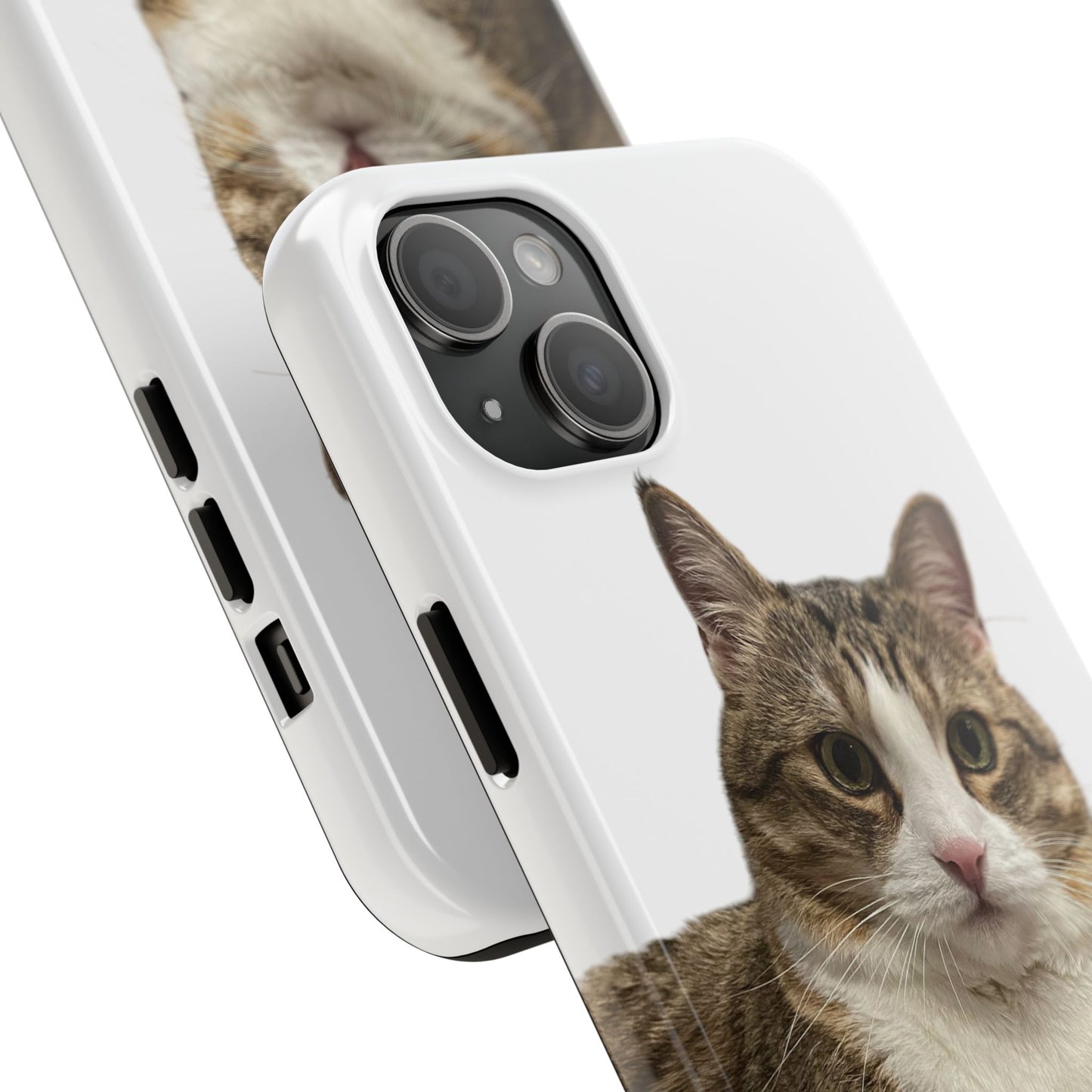 Cute Cat Tough Phone Case, Pet Lover Gift, Durable Phone Cover, Funny Cat Accessories, Customizable Case for Animal Lovers