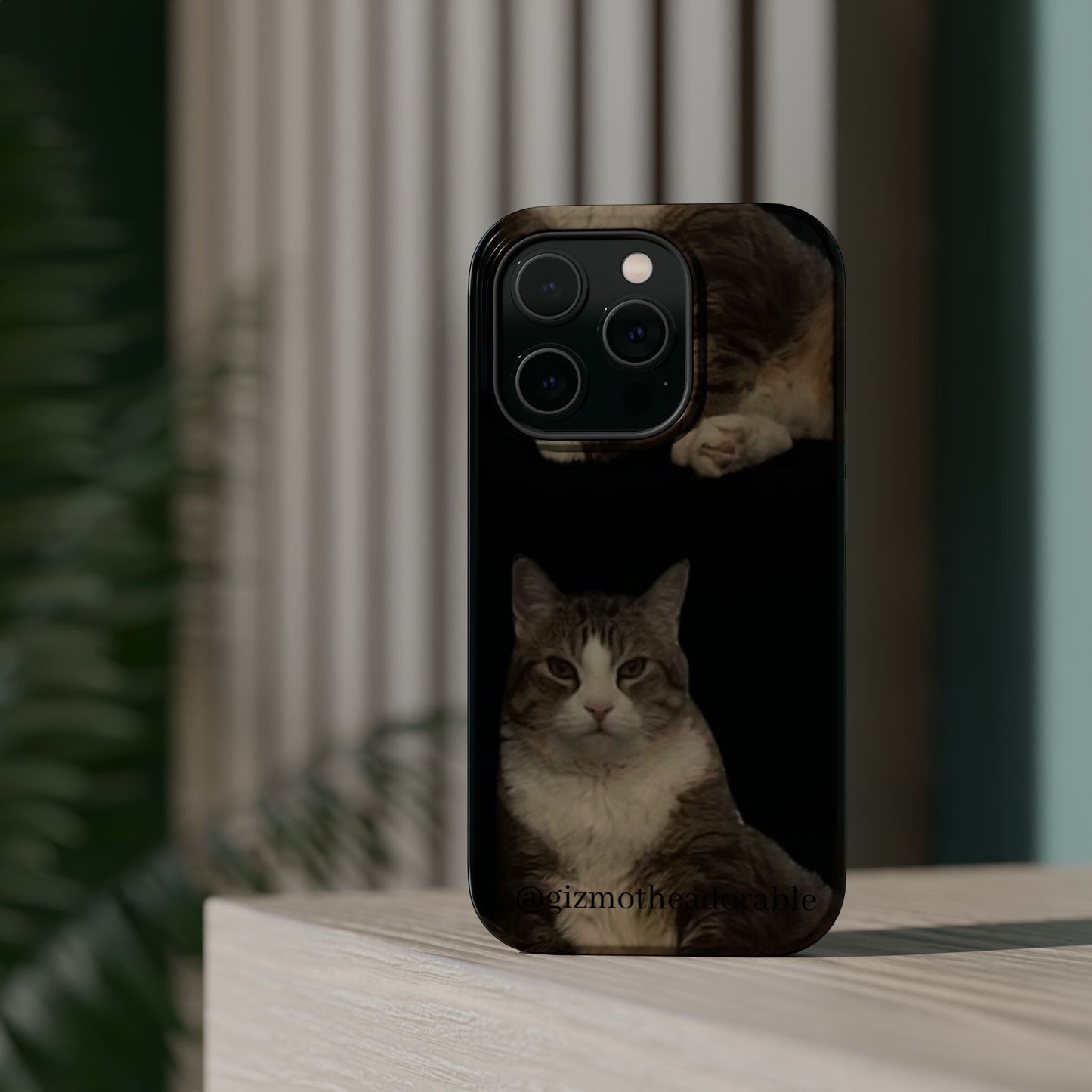 Cat-Themed Magnetic Tough Case for Phone, Personalized Phone Protector, Pet Lover Gift, Custom Pet Case, Ideal for Birthdays