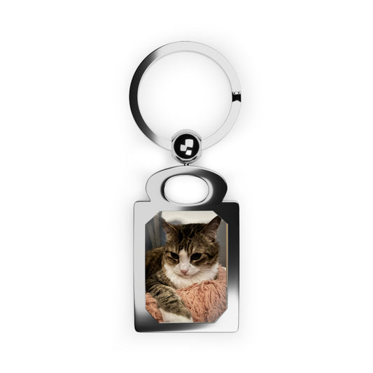 Personalized Photo Keyring, Custom Pet Photo Keychain, Customizable Picture Key Holder, Unique Gift for Pet Lovers, Photo Gift Keyring